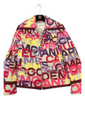 CHANEL Logo Multicolor Jacket Coat 38