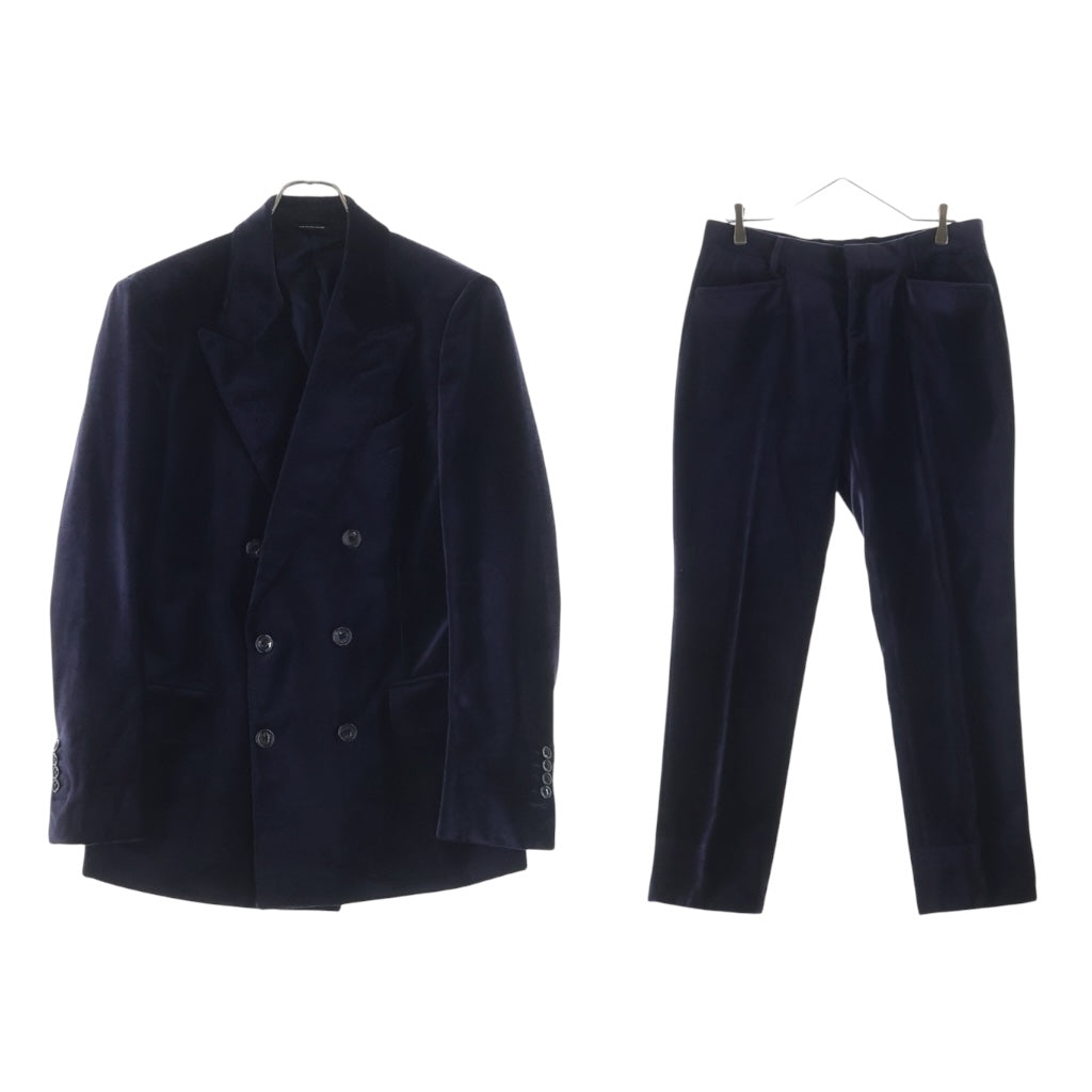 TOM FORD Velvet Velour Double Breasted Suit Set Up (Jacket & Slacks) Purple Size 48